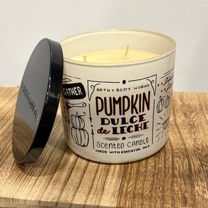 Bath & Body Works Pumpkin Dulce de Leche 3-wick Candle - NEVER USED